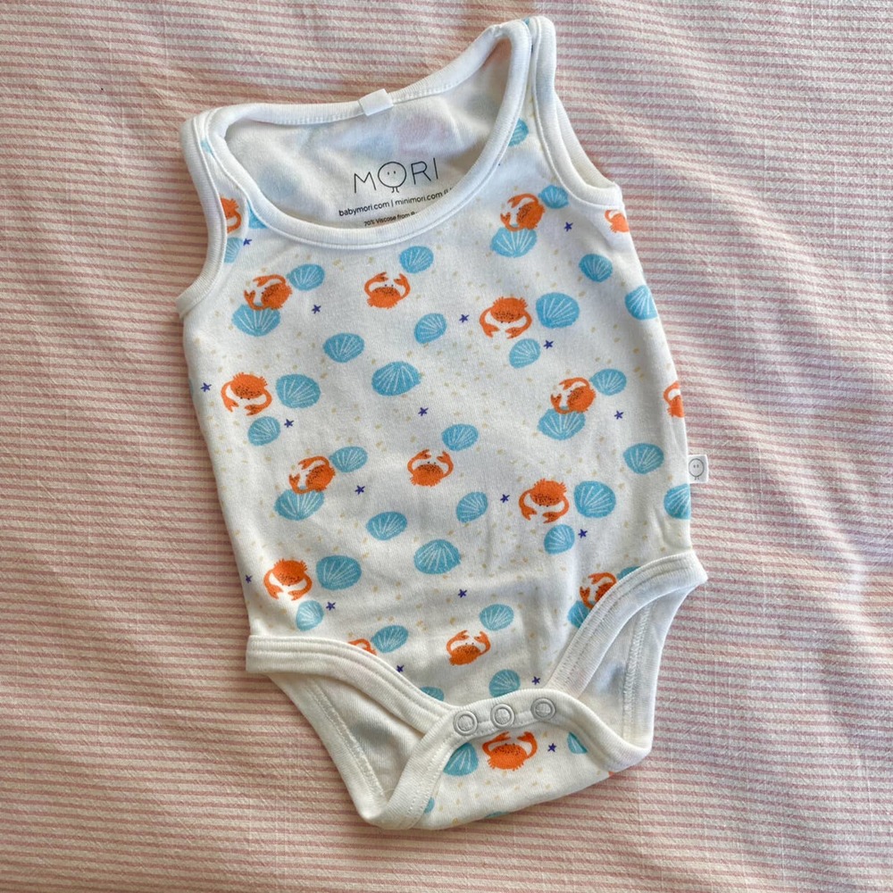 NWOT Mori Sleeveless Onesie, 0-3M